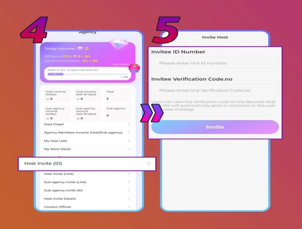 How to Recruit New Hosts as BoloUp Agent - Step 4 to 5